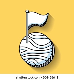 planets education space line icon vector illustration design