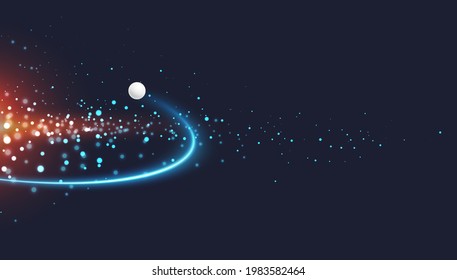 Planets in extraterrestrial galaxies. Abstract vector high-tech space astronomical background.