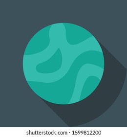 Planets Flat icons for galaxy & space 