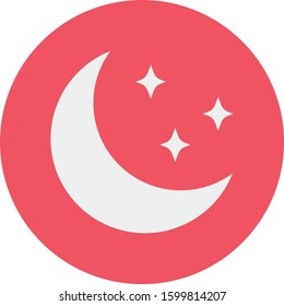Planets Flat icons for planet  & galaxy 