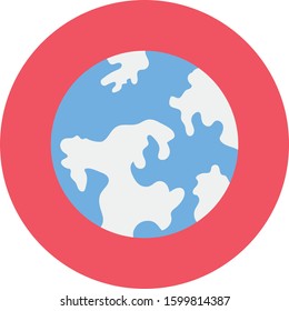 Planets Flat icons for planet  & world 