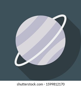 Planets Flat icons for  space  & orbital 