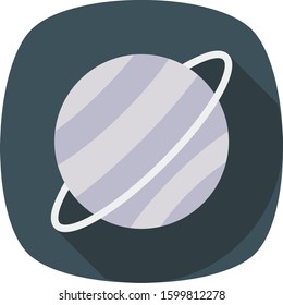 Planets Flat icons for  space  & orbital 
