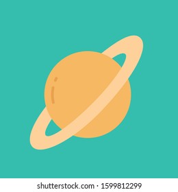 Planets Flat icons for  space &  orbital