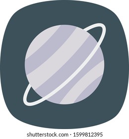 Planets Flat icons for  space  & orbital 