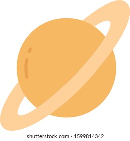 Planets Flat icons for  space &  orbital