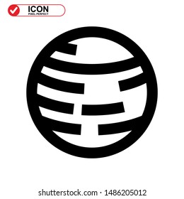 Planets icon isolated sign symbol vector illustration - high quality black style vector icons

