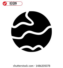 Planets icon isolated sign symbol vector illustration - high quality black style vector icons
