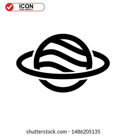 Planets icon isolated sign symbol vector illustration - high quality black style vector icons
