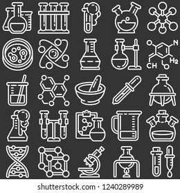 Planets icon set. Outline set of planets vector icons for web design isolated on gray background