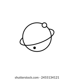 Planets icon student vector illustration