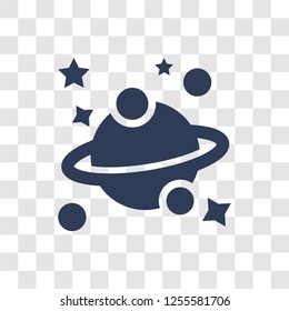 Planets icon. Trendy Planets logo concept on transparent background from Astronomy collection