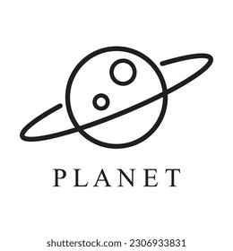 planets icon vector template illustration logo design