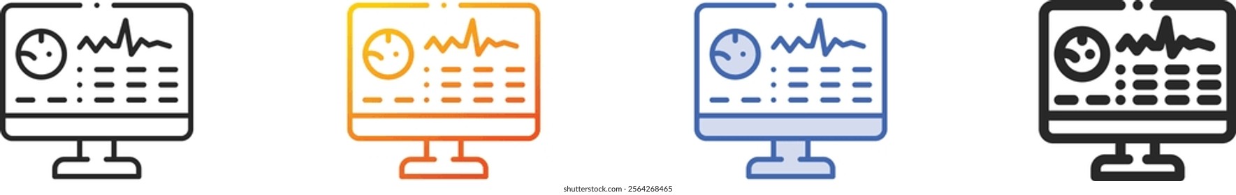 planets icon.Thin Linear, Gradient, Blue Stroke and bold Style Design Isolated On White Background