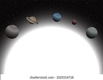 Planets illustration design