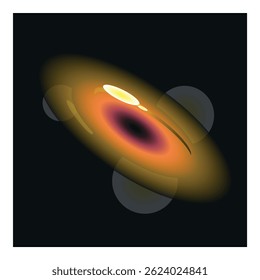 Planets orbiting and falling into a black hole in deep space