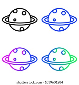 Planets outline icon