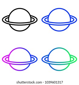 Planets outline icon