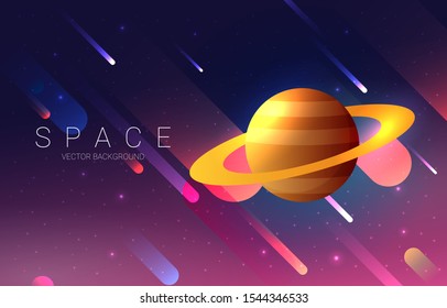 Planets set of the solar system. Simple flat