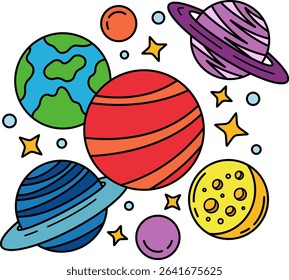 the planets in the solar system