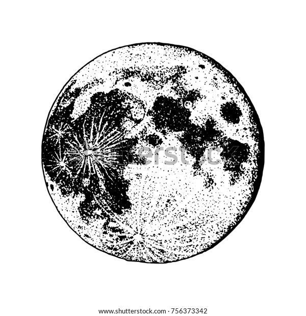 planets in solar system. moon and astrology.\
astronomical galaxy space. orbit or circle. engraved hand drawn in\
old sketch, vintage style for\
label.