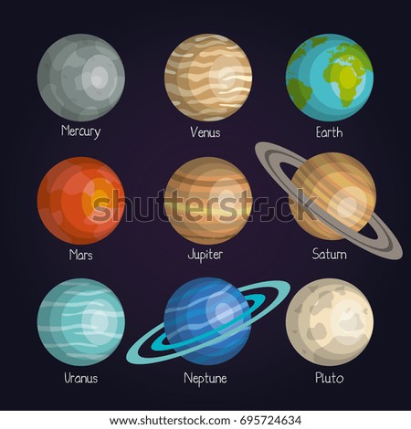planets solar system space