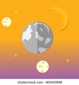 planets in space
