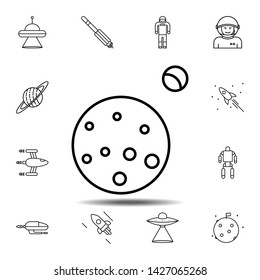 planets, space icon. Simple thin line, outline vector element of Space icons set for UI and UX, website or mobile application