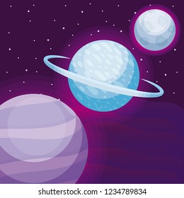 planets space universe icon