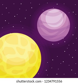 planets space universe icon