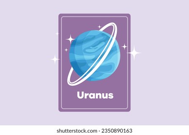 Planets, stars, asteroids, and comets in outer space. Galaxy concept. Colored flat vector illustration isolated. 