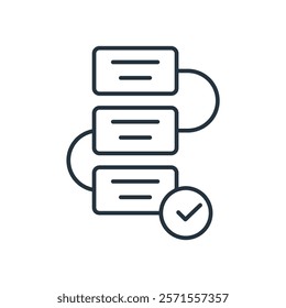 planification flat icons  symbol line elements for infographic web