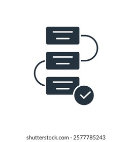 planification flat icons  symbol line elements for infographic web