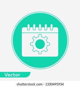 Planing calendar vector icon sign symbol