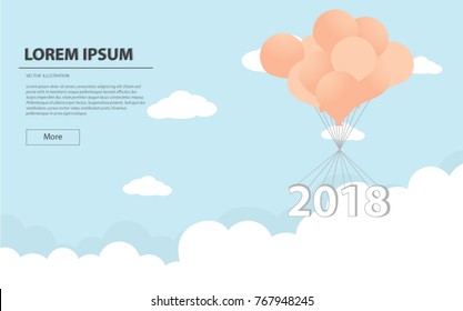 Planing cover for annual report, schedule, progress presentation and cover books. Minimal style, flat design vector illustration.