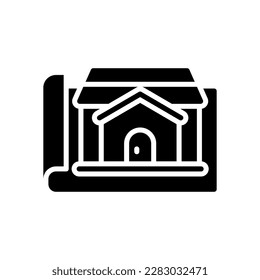 planing house icon for your website design, logo, app, UI.