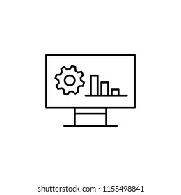 planing icon. Element of production icon for mobile concept and web apps. Thin line planing icon can be used for web and mobile on white background