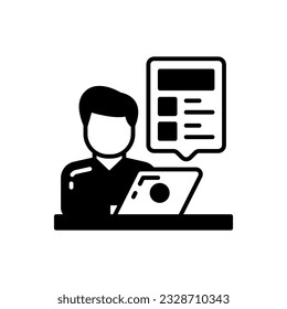Planing icon in vector. Illustration