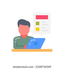 Icono de planificación en vector. Ilustración