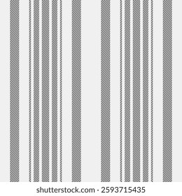 Plank background vector lines, tie texture vertical stripe. Cover pattern fabric seamless textile in white and grey colors palette.