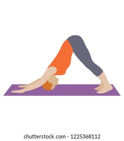 
Plank exercise flat icon design, aerobics 
