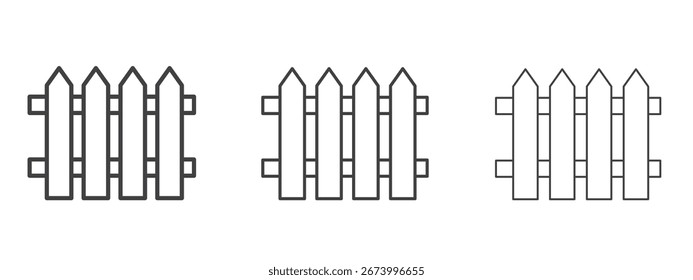 Plank fence icon design, suitable for web, infographics, interface and apps.