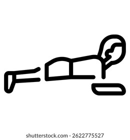 Plank icon, for web, app, infographic, etc