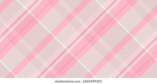 Plank xadrez padrão sem costura, tecido de vestuário vetor check. Graciosa textura fundo tartan têxtil na paleta de cores claras e vermelhas.