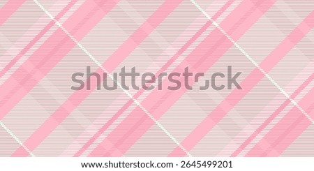 Plank plaid seamless pattern, clothing fabric vector check. Graceful texture background textile tartan in light and red colors palette.