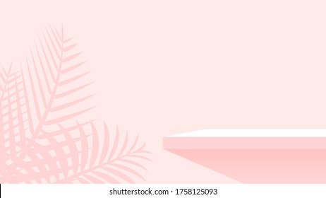 estante de tabla en la pared color rojo pastel suave