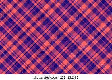 Plank tartan textile vector, neutral pattern plaid seamless. Strip fabric check texture background in pink and red colors.