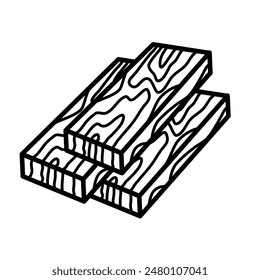 tablón, madera, tablero - icono de Vector simple	
