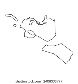 Planken municipality map, administrative division of Liechtenstein. Vector illustration.