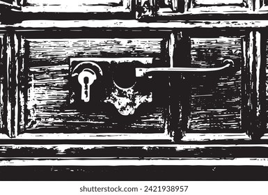 The planks of an old rural house